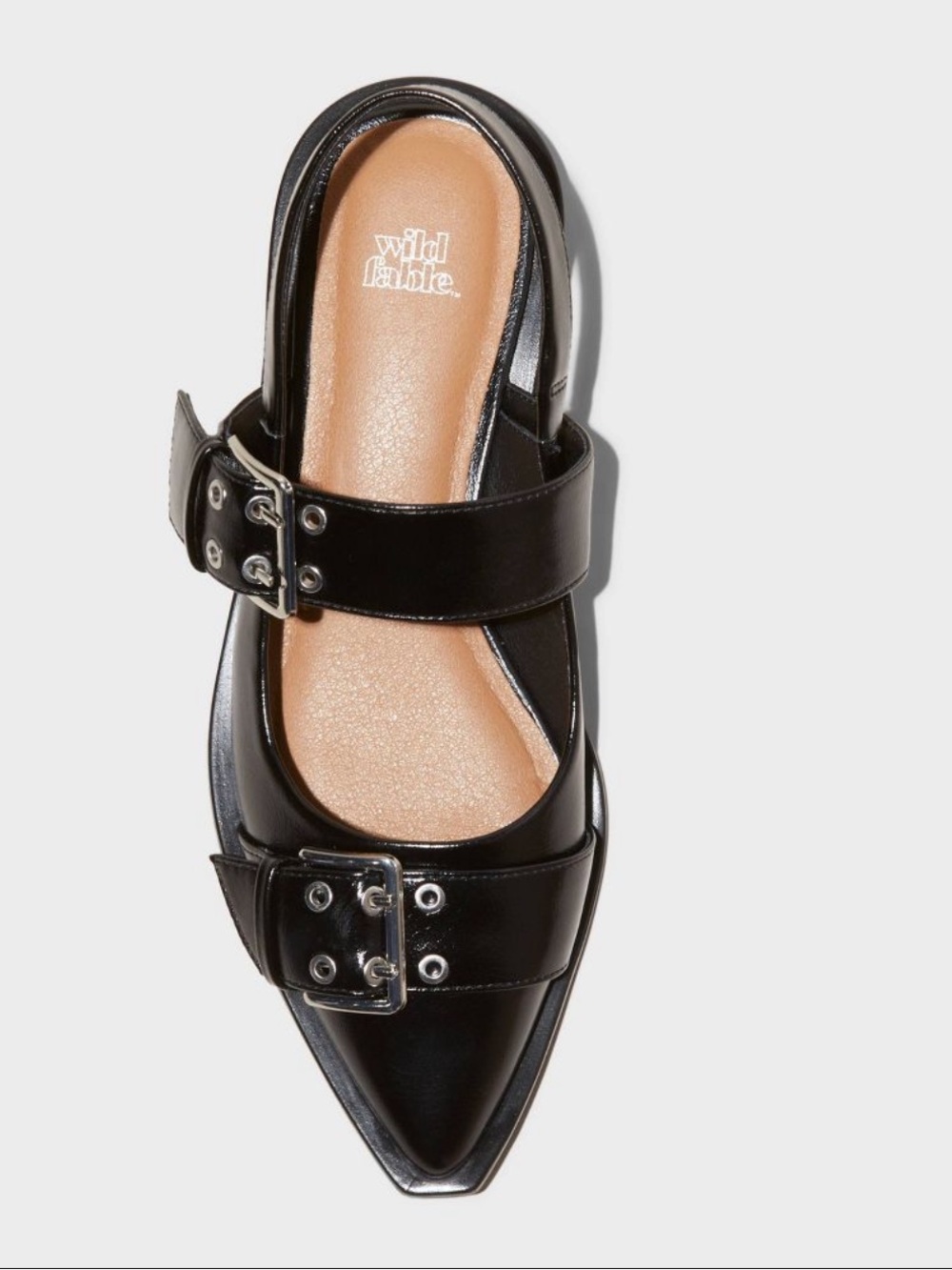 Wild Fable Peyton Double Buckle Slingback
Flats with Memory Foam Insole  size 10